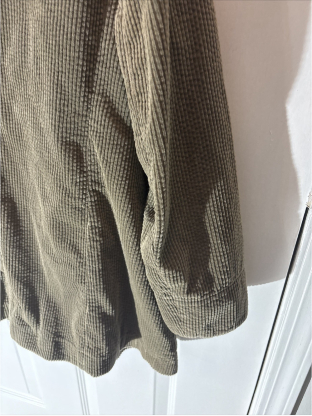 J. Jill Olive Green 100% Cotton Women's Jacket 2X 1138 - Picture 13 of 16